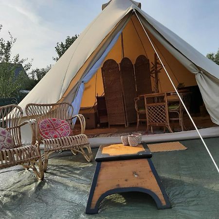 Glamping De Vrije Wind, Tentverhuur Houwerzijl Extérieur photo